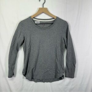 Isaac Mizrahi Live Essentials Gray Long Sleeve Knit Top Women’s Size Small